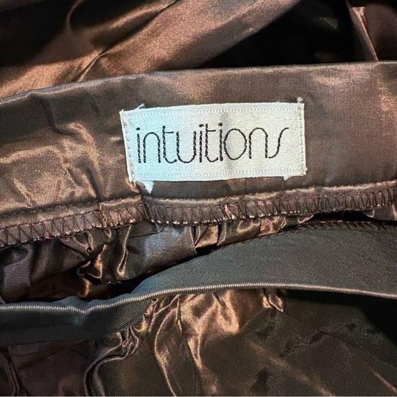 Vintage Y2K Iridescent Brown Ball Gown Maxi Skirt - Picture 5 of 7